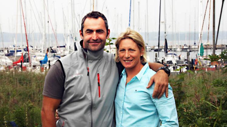 Luftholen im Norden: Drei Wochen vor dem Start zum Ocean-Race tankten Thomas und Abby Ehler noch einmal Kraft bei Freunden im Flensburger Segelclub. 