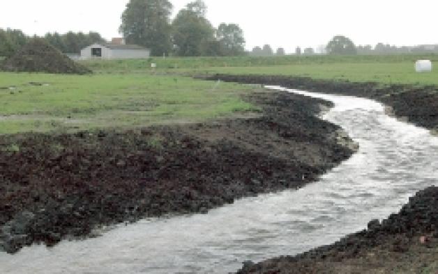 Der Rückbau von Flüssen in den natürlichen Zustand – hier die Hüttener Au – wird komplett von der Europäischen Union vorgeschrieben. 