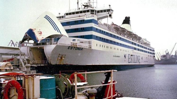 Die estnische Ostseefähre „Estonia“ in den Docks von Tallinn vor dem Unglück Fotos: Li Samuelson/Archiv 