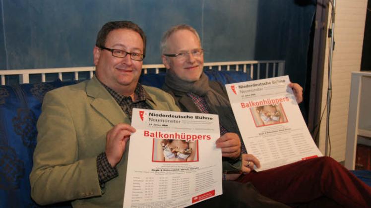 Auf eine Saison mit vielen lustigen Stücken freuen sich Dieter Milkereit (rechts) und Frank Juds vom NBN-Leitungsteam. 