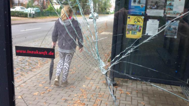 Ob in Gadebusch oder so wie hier in Boltenhagen: Immer wieder werden Bushaltestellen zerstört.  