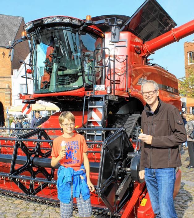 Ein Mähdrescher zum Besichtigen. Ein Mähdrescher zum Besichtigen.
