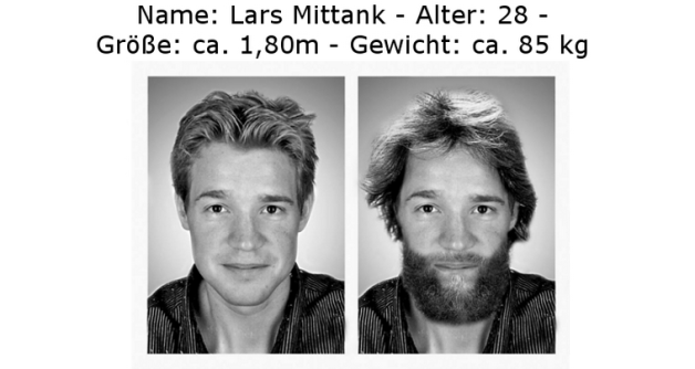 So könnte der vermisste Lars Mittank mit Bart aussehen.