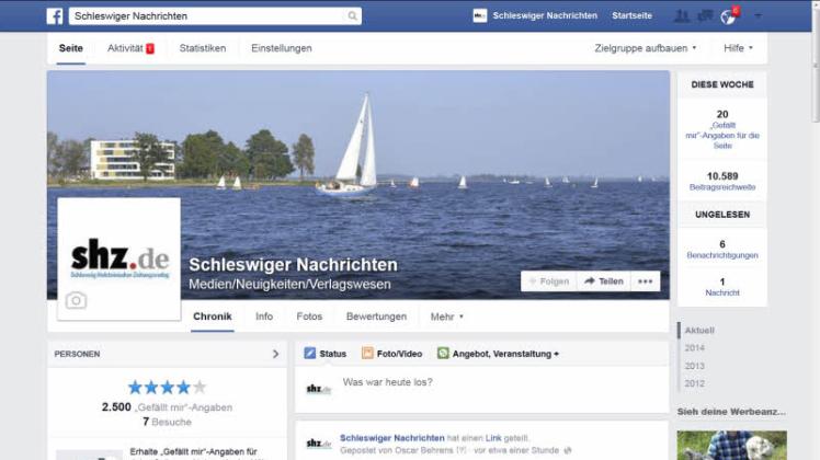 Die SN-Facebook-Seite wird nicht nur von vielen Schleswigern, sondern auch von zahlreichen Weggezogenen regelmäßig als Austausch-Plattform für lokale Themen genutzt. 