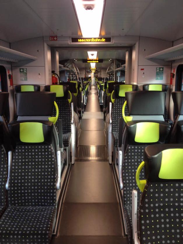 So sieht die neue Nordbahn von innen aus. So sieht die neue Nordbahn von innen aus.