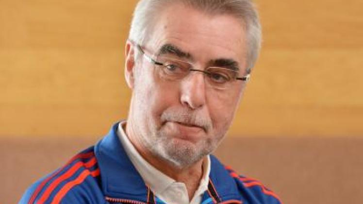 Das deutsche Biathlon-Team wird weiter von Chef-Bundestrainer Uwe Müßiggang betreut. Foto: Martin Schutt 
