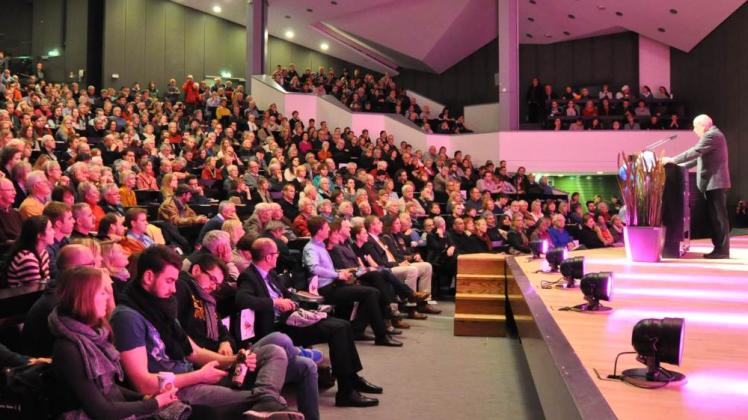Der Andrang war riesig: Über 6000 Gäste lauschten bei der „Night of the Profs“ im Audimax und in anderen Sälen den insgesamt 32 Vorträgen aus allen Fachgebieten.  