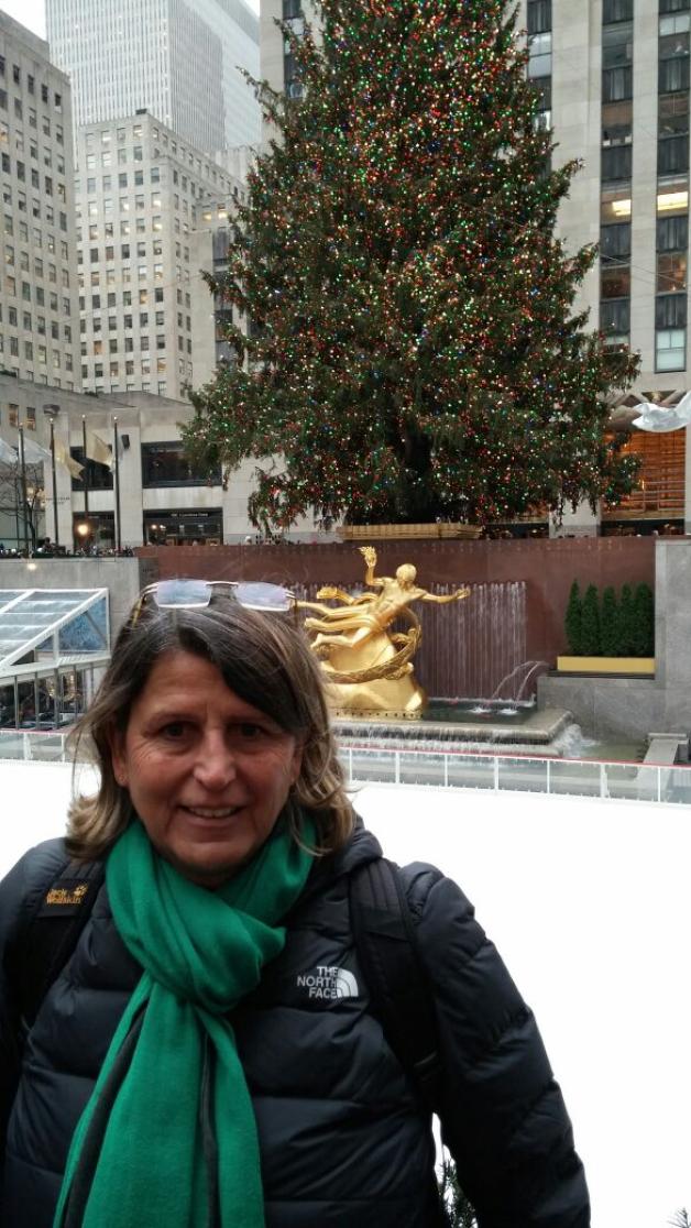 Ein aktuelles Bild aus New York, wo Ute Klawonn heute Schlittschuh vor dem Rockefeller-Center läuft. Fotos: privat Ein aktuelles Bild aus New York, wo Ute Klawonn heute Schlittschuh vor dem Rockefeller-Center läuft. Fotos: privat