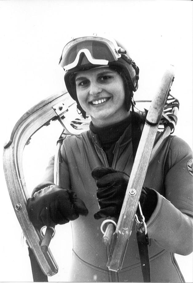 Ute Klawonn, in der Zeit, als sie noch unter dem Mädchennamen Ute Rührold olympisches Silber im Rodeln holte. 