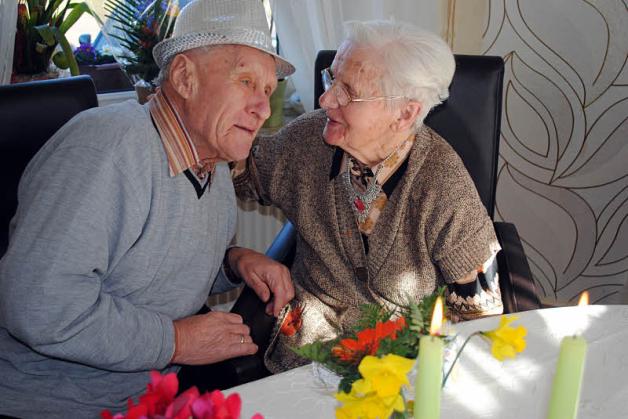 65 Jahre Ehe: Erich-Günter und Ruth Saubert aus Gülzow feierten das Fest der Eisernen Hochzeit.  