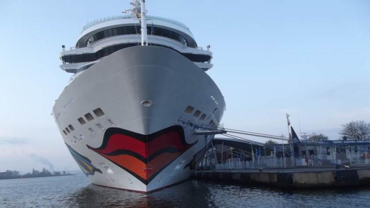Kreuzfahrtschiff der Aida-Flotte am Cruise-Center: So ein Schiff wurde als Alternative für das olympische Dorf erwähnt.  