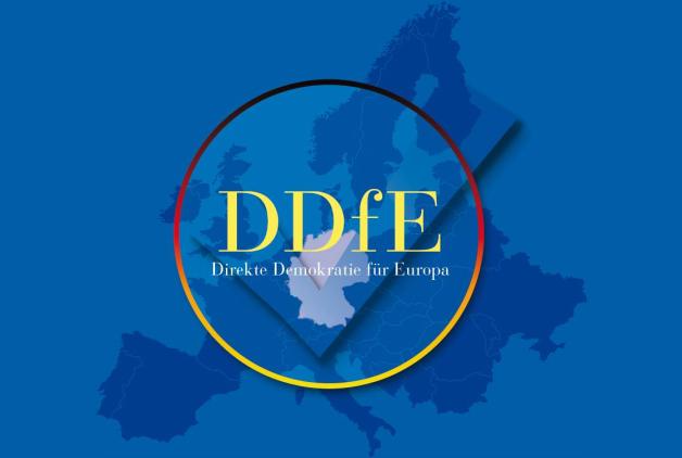 Auf dem neuen Logo der Bewegung „Direkte Demokratie für Europa“ gehört Schleswig-Holstein nicht zu Deutschland.