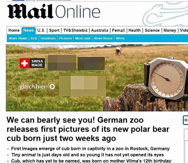 Auch die britische Daily Mail berichtet aus Rostock.