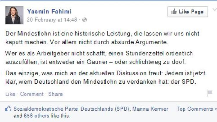 Die SPD-Generalsekretärin sorgt für Unruhe in den sozialen Netzwerken.