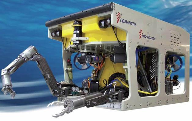 Ein Tauchroboter erleichtert die Arbeit am Meeresgrund. 