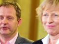 Einigung nach fünf  Stunden Verhandlungen: Jens Kerstan (Grüne) und Wissenschaftssenatorin Dorothee Stapelfeldt (SPD).