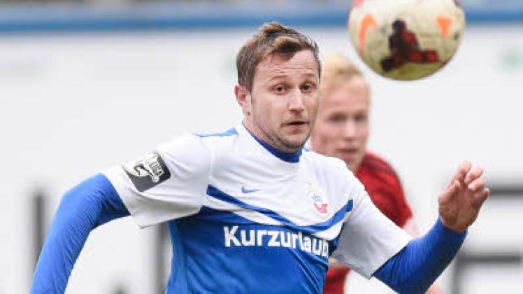 Mit 14 Treffern ist Rostocks Marcel Ziemer derzeit gemeinsam mit dem Dresdener Justin Eilers der erste Verfolger des Bielefelders Fabian Klos (19) in der Torjägerliste.   