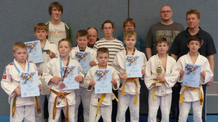 Die U12 des 1. SJC landete in der Mannschaftswertung auf Platz zwei.  