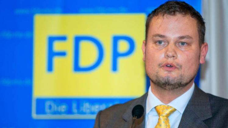 Der amtierende Landesvorsitzenden der FDP Mecklenburg-Vorpommern, Rene Domke.