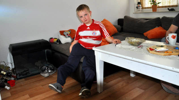 Der achtjährige Kilian ist Bayernfan. Sein Lieblingsspieler ist Bastian Schweinsteiger.  