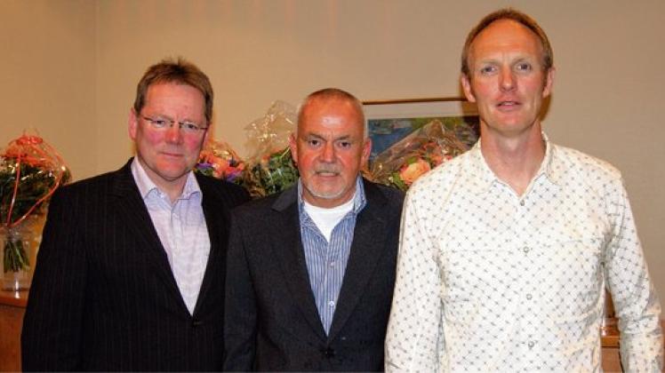 Vorstand (v. li.): Bernd Krohn, Gerd Freiwald und Volker Buhmann, es fehlt Christian Sieberns. Foto: Tietjens-Ertzinger