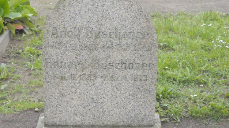Adolf Beschoner wurde in einem Einzelgrab beerdigt.