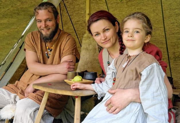 In ihrem Element: Mathias Hartung, Antje Rudolph und Tochter Zora. In ihrem Element: Mathias Hartung, Antje Rudolph und Tochter Zora.