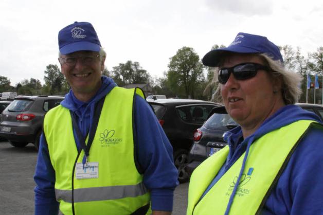 FreundlicherEmpfang auf dem Parkplatz: Klaus Dittmer. FreundlicherEmpfang auf dem Parkplatz: Klaus Dittmer.
