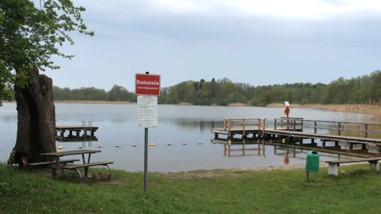 Die Ventschower Badestelle am gleichnamigen See. Hier möchte die Gemeinde gern einen Pavillon errichten.