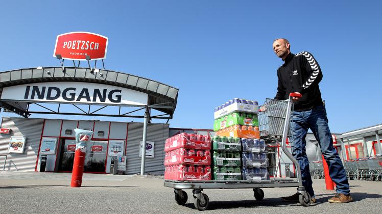 650 Millionen Dosen Bier und Erfrischungsgetränke kaufen die Dänen jährlich im Grenzhandel.
