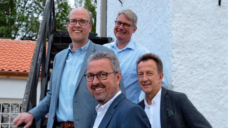 Der Vorstand des Wirtschaftsforums Papenburg mit (von links) Carsten Röttgers, Josef Albers, Thomas von der Heide und Thomas Mrosk. 