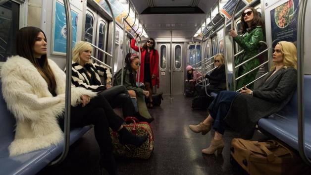 Meistergauner im Untergrund: "Ocean's 8" reisen bescheiden. Foto: Warner Bros./Barry Wetcher Meistergauner im Untergrund: "Ocean's 8" reisen bescheiden. Foto: Warner Bros./Barry Wetcher