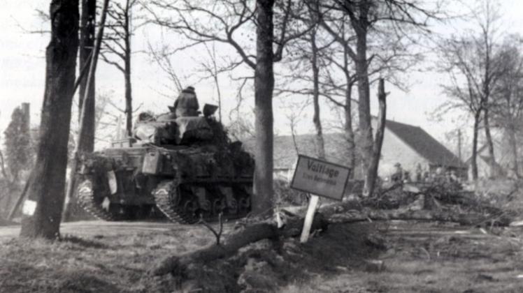 Nach blutigen Kämpfen, die fast einen halben Tag dauern, erobern britische Truppen am Nachmittag des 8. April 1945 Voltlage. In Weese waren die Alliierten an diesem Sonntagmorgen kaum auf Widerstand getroffen. 