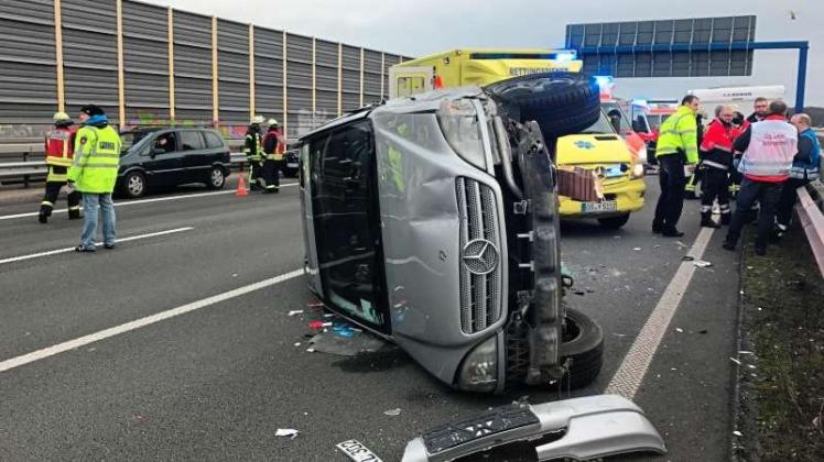 Unfall Auf A1 Bei Bramsche: Auto überschlägt | NOZ