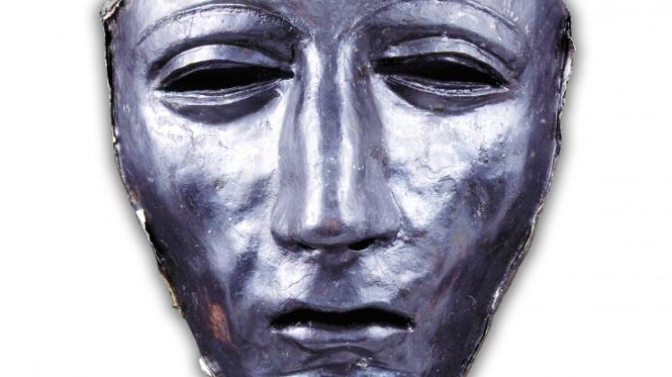 Die Maske eines römischen Reiters gibt dem Museum und Park Kalkriese ein Gesicht.