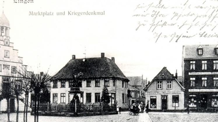 
              Im Bild festgehalten ist der Marktplatz auf einer Postkarte von 1906. Fotos: Stadtarchiv