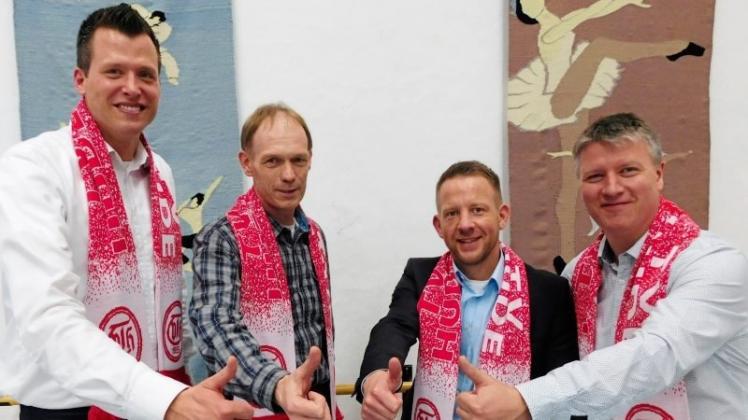 Der neue des TV Hude: (von links) Thomas Voigt, Herwig Janssen, Sebastian Zwiener und Sven Paulsen. 