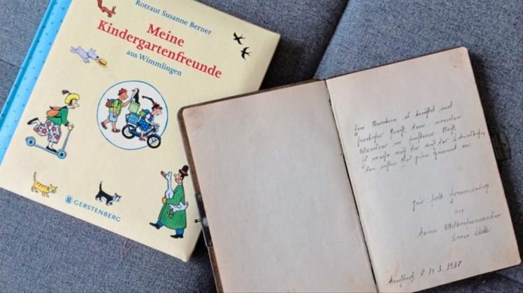 Zeitreise: das Poesiealbum meiner Oma und das Freundschaftsbuch meines ersten Sohns. 