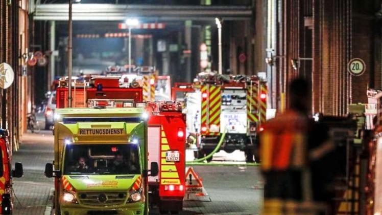 In einer Werkshalle auf dem Gelände des Osnabrücker Metallverarbeiters KME brach das Feuer aus. 