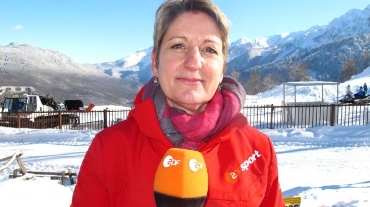 Reichlich Schnee hat Anne Gellinek in Sotschi vorgefunden. 
