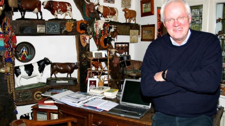 Michael Brackmann sammelt seit Jahren alles rund um die „Kuh“. 