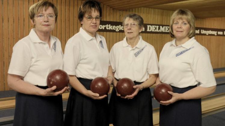 Sie startete für die Nationalmannschaft der Bohle-Keglerinnen: Katrin Hilgemeier (2. von links). 