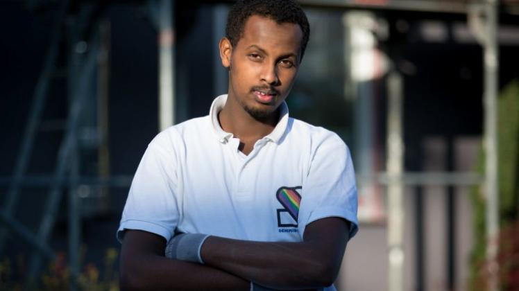 Der 20-jährige Flüchtling Ali Mohamed Sharif wohnt in Osnabrück und spricht inzwischen fließend Deutsch. 