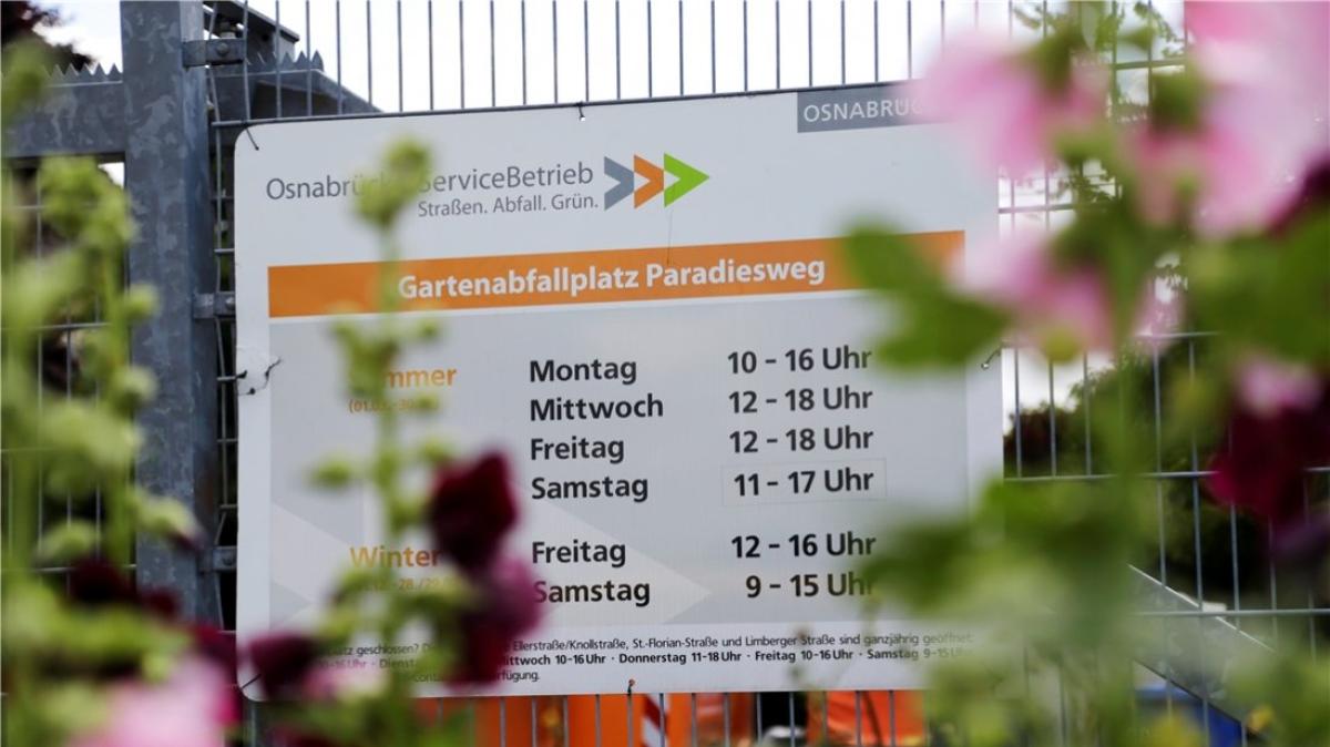 Gartenabfallplätze in Osnabrück wieder | NOZ
