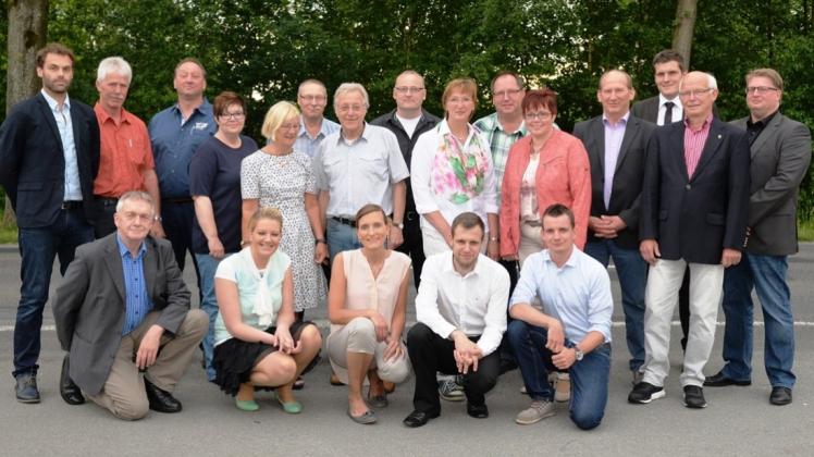 Die Kandidaten der CDU-Twist für die Kommunalwahl am 11. September 2016. 