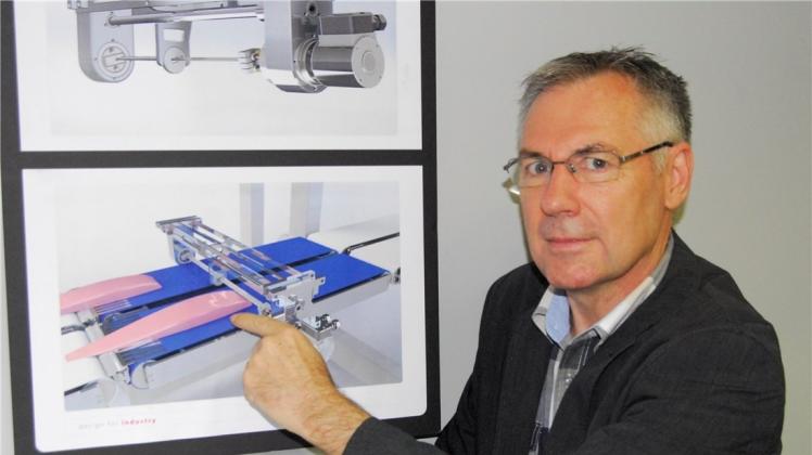 Der Meppener Hubert Kling hat bereits von der deutsch-niederländischen Zusammenarbeit profitiert und eine neuartige Lachsschneidemaschine entwickelt. 
