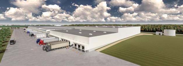 Aldi erweitert sein Zentrallager in Lingen um 10.000 Quadratmeter