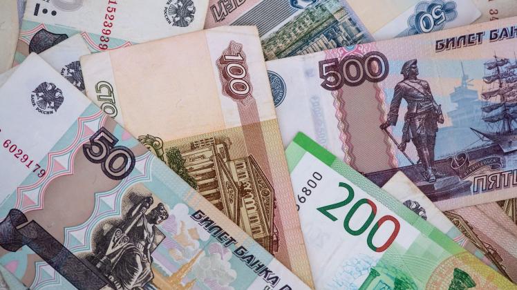 Russische Rubel-Banknoten