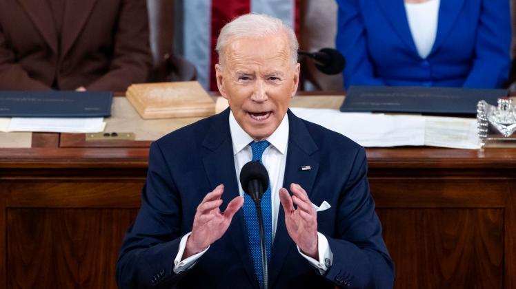 Der Präsident der USA Joe Biden setzt auf Einigkeit gegen Russland