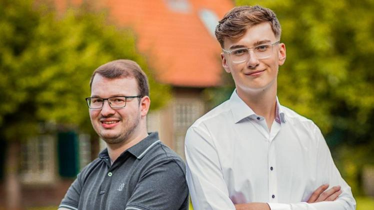 Digitalisierung und Wohnen in Wietmarschen sind zwei Themen, die Sebastian Buten und Louis Wübben von der FDP bei einer Wahl in den Gemeinderat in den Fokus stellen wollen.